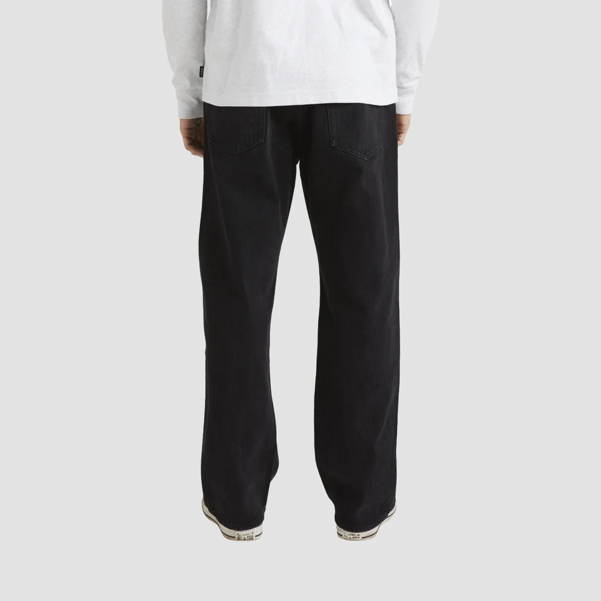 RVCA Americana Day Relaxed Fit Jeans Black Rinse - Image 2