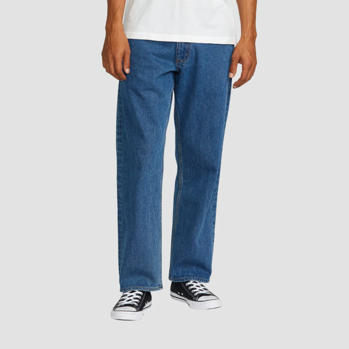 RVCA Americana Day Relaxed Fit Jeans Blue Collar