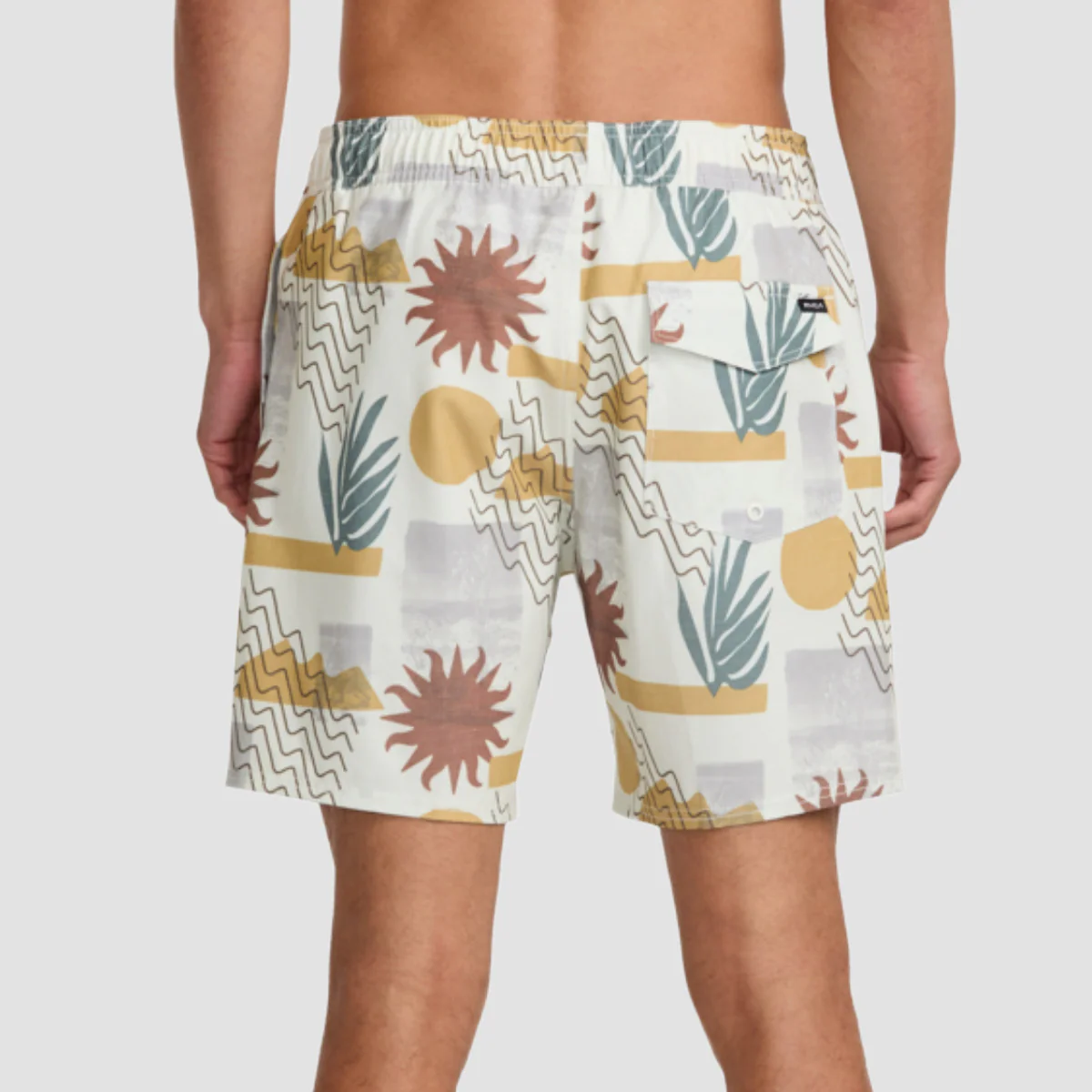 RVCA Atlas Elastic 17" Swim Shorts Natural - Image 2