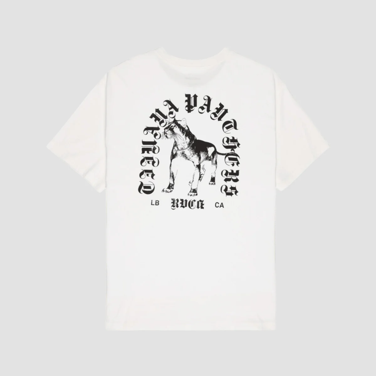 RVCA Bad Panther Pocket T-Shirt Antique White