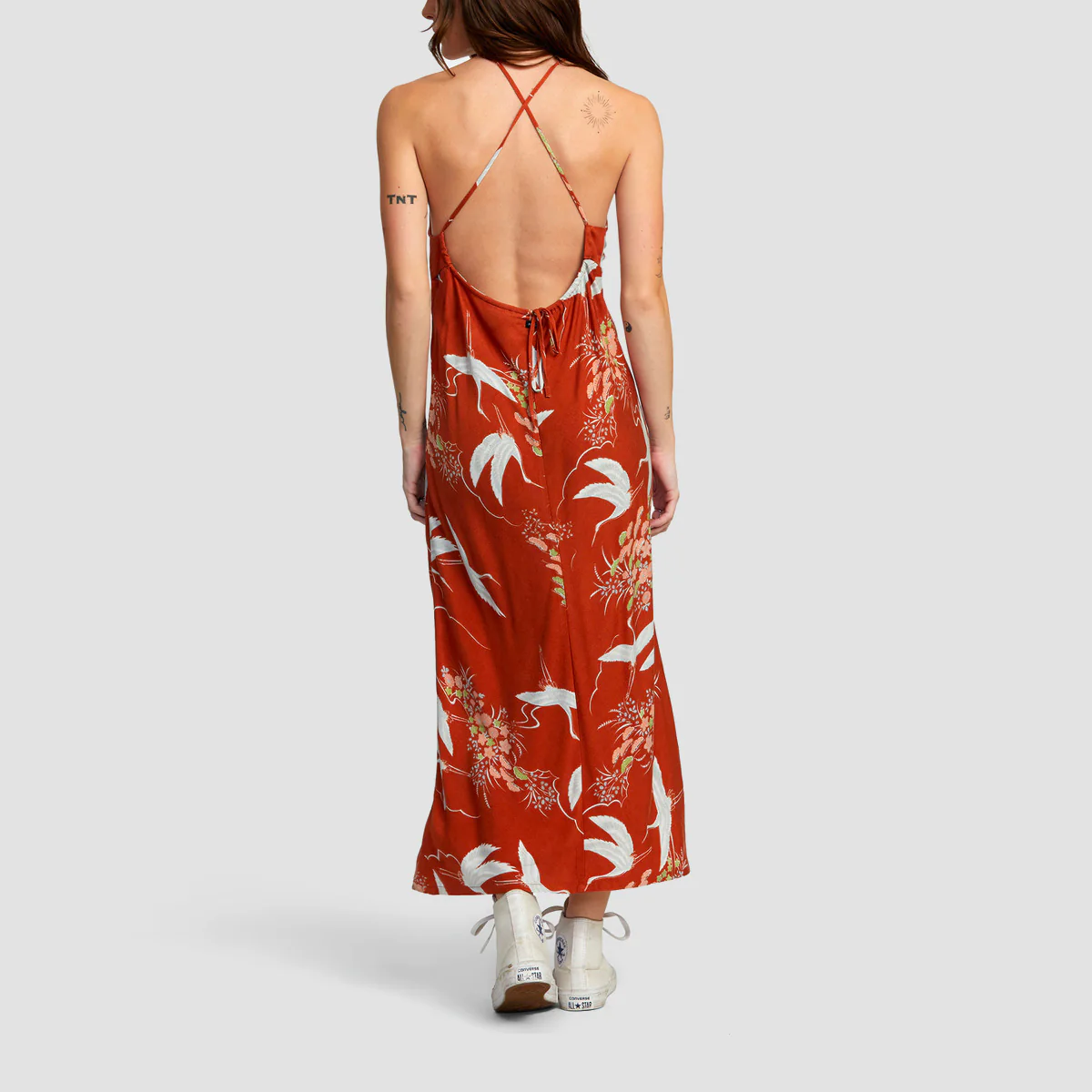 RVCA Billy Midi Dress Sandlewood - Womens - Image 2