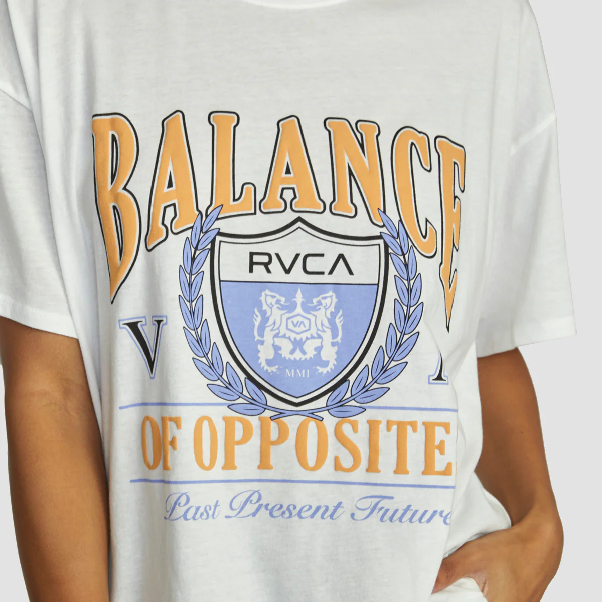 RVCA Cambridge T-Shirt Vintage White - Womens - Image 2