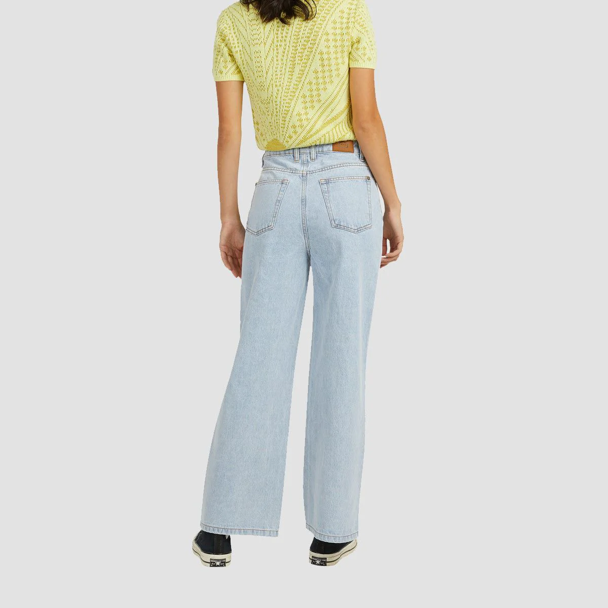 RVCA Coco High-Waisted Jeans Light Vintage Wash - Womens - Image 2