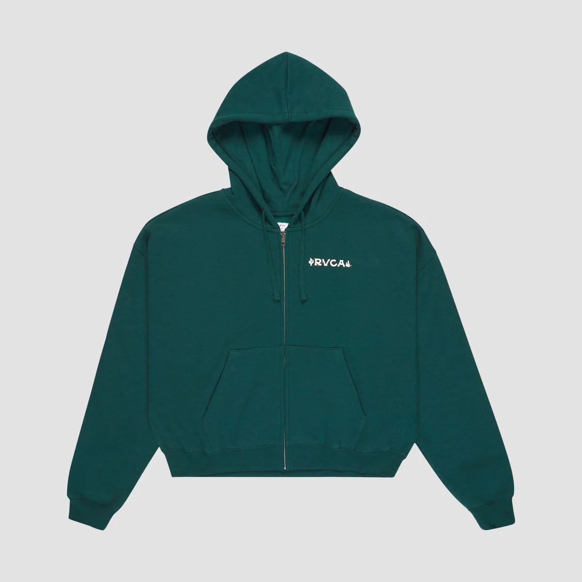 RVCA Court Zip Hoodie Pineneedle - Womens - Image 2