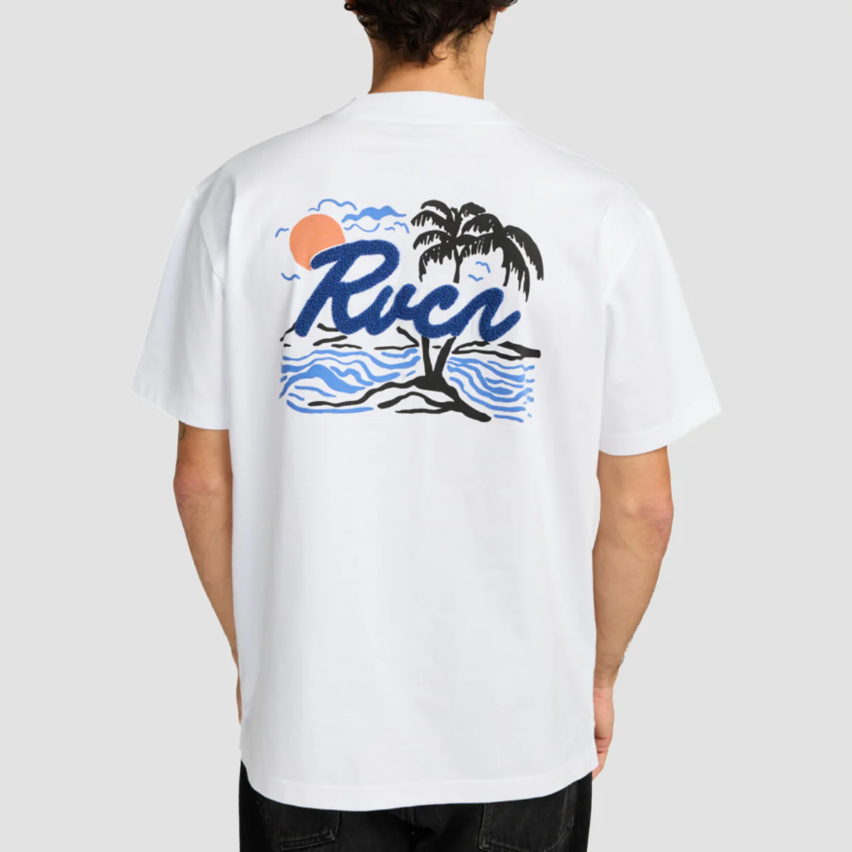 RVCA Currents T-Shirt White - Image 2