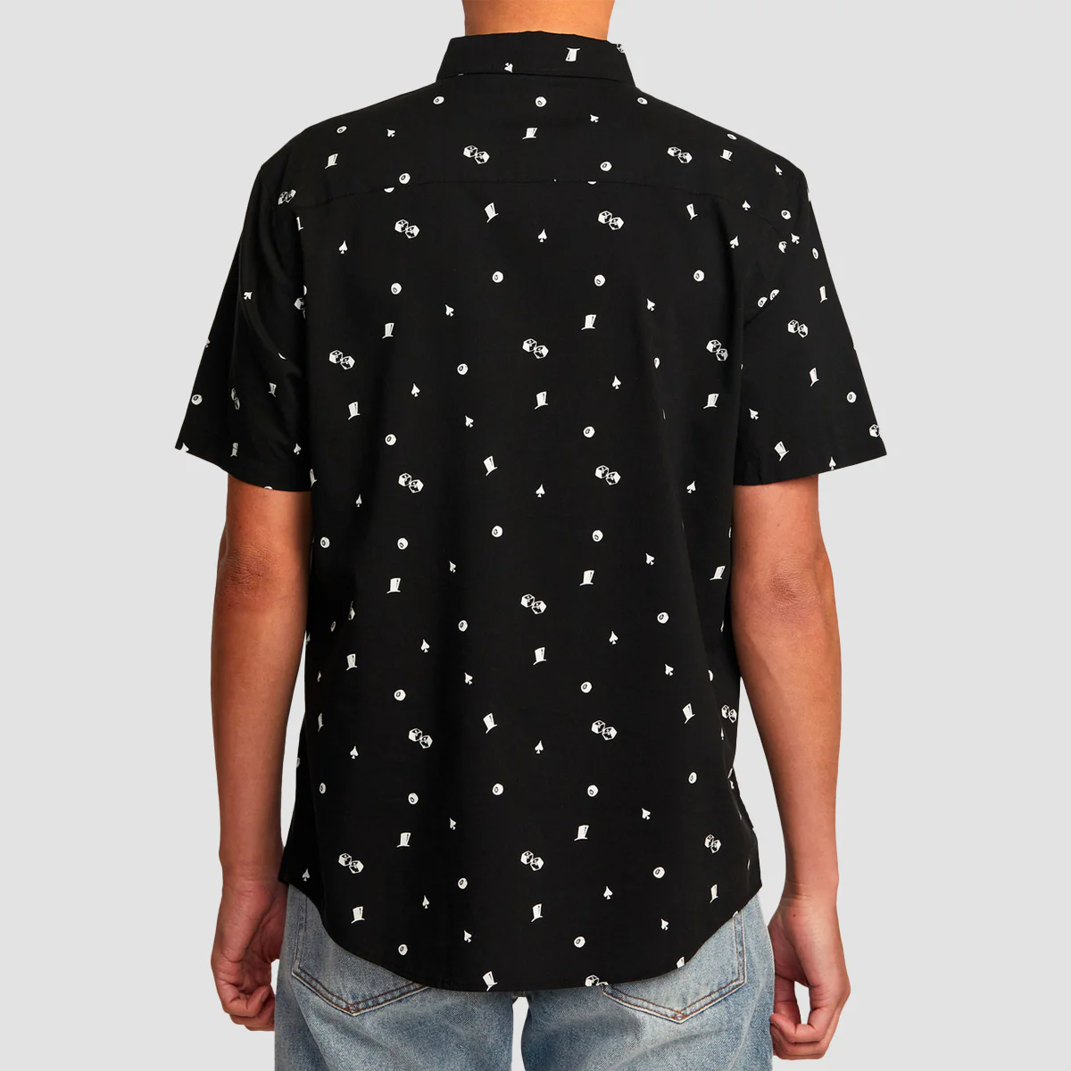 RVCA Degenerate Short Sleeve Shirt Black - Image 2
