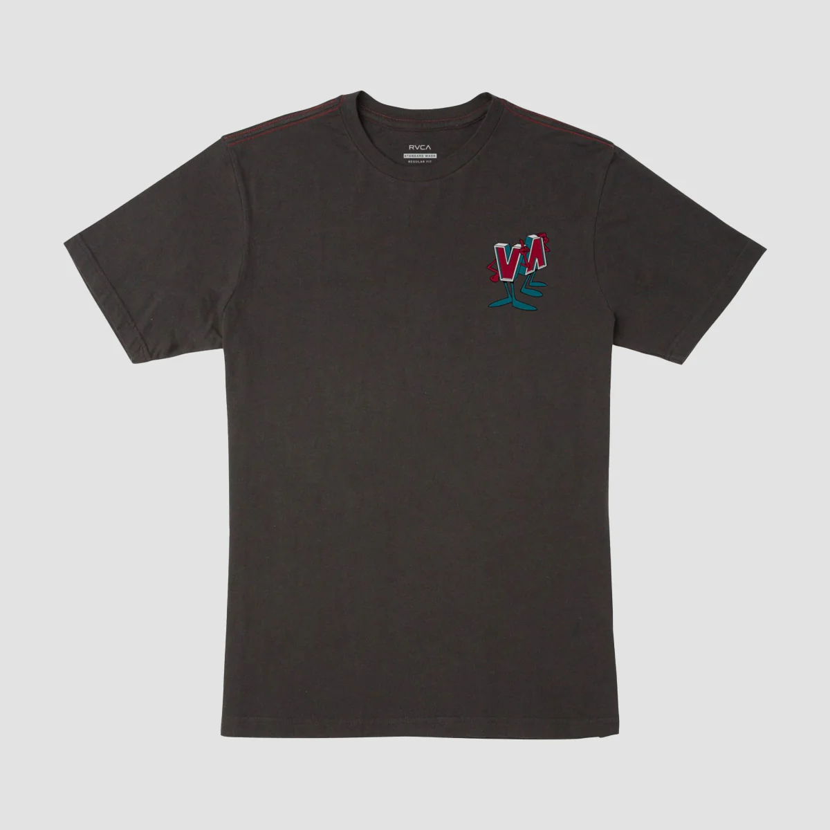 RVCA DMOTE Mascot T-Shirt Pirate Black - Kids - Image 2