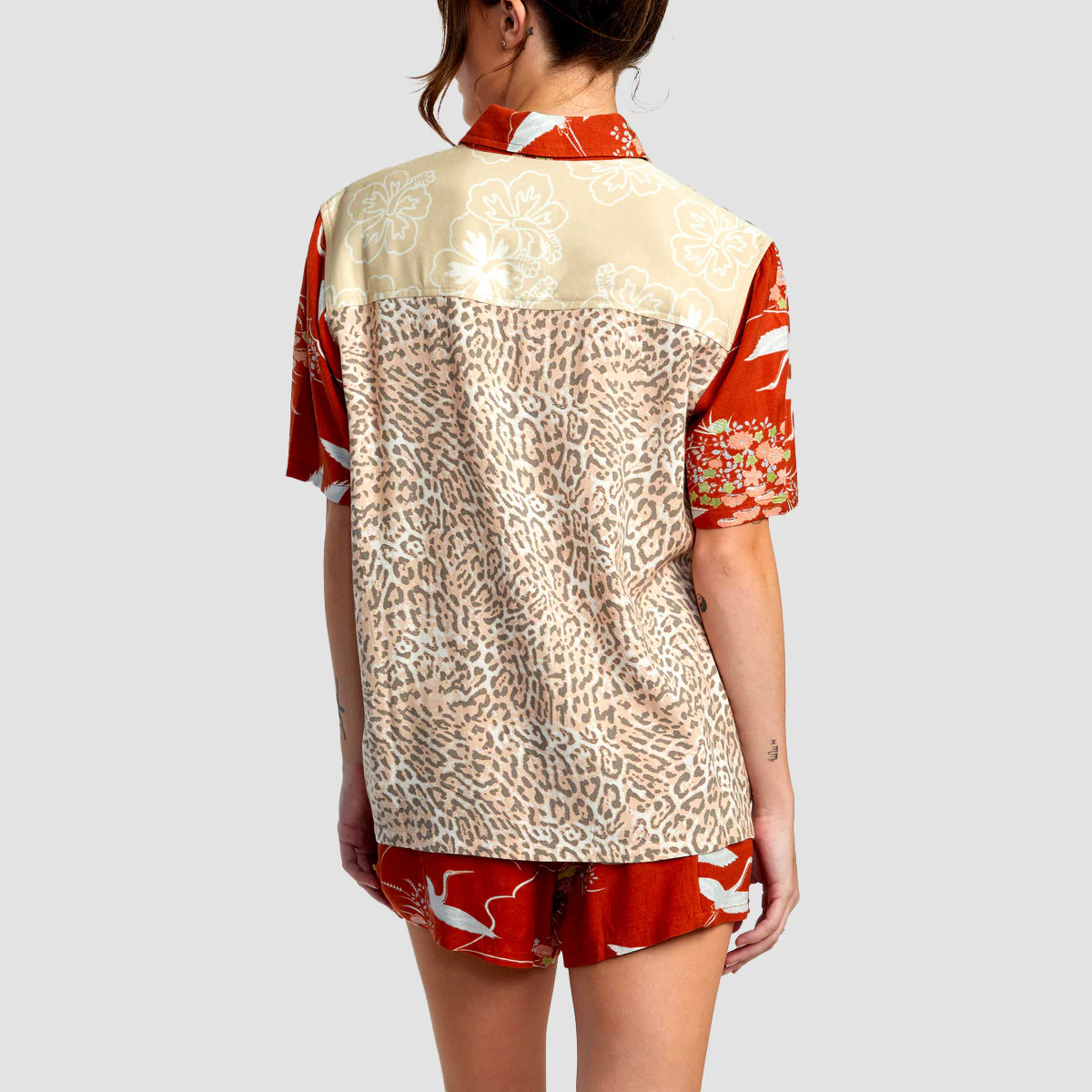 RVCA Donny Short Sleeve Shirt Cream - Womens - Image 2