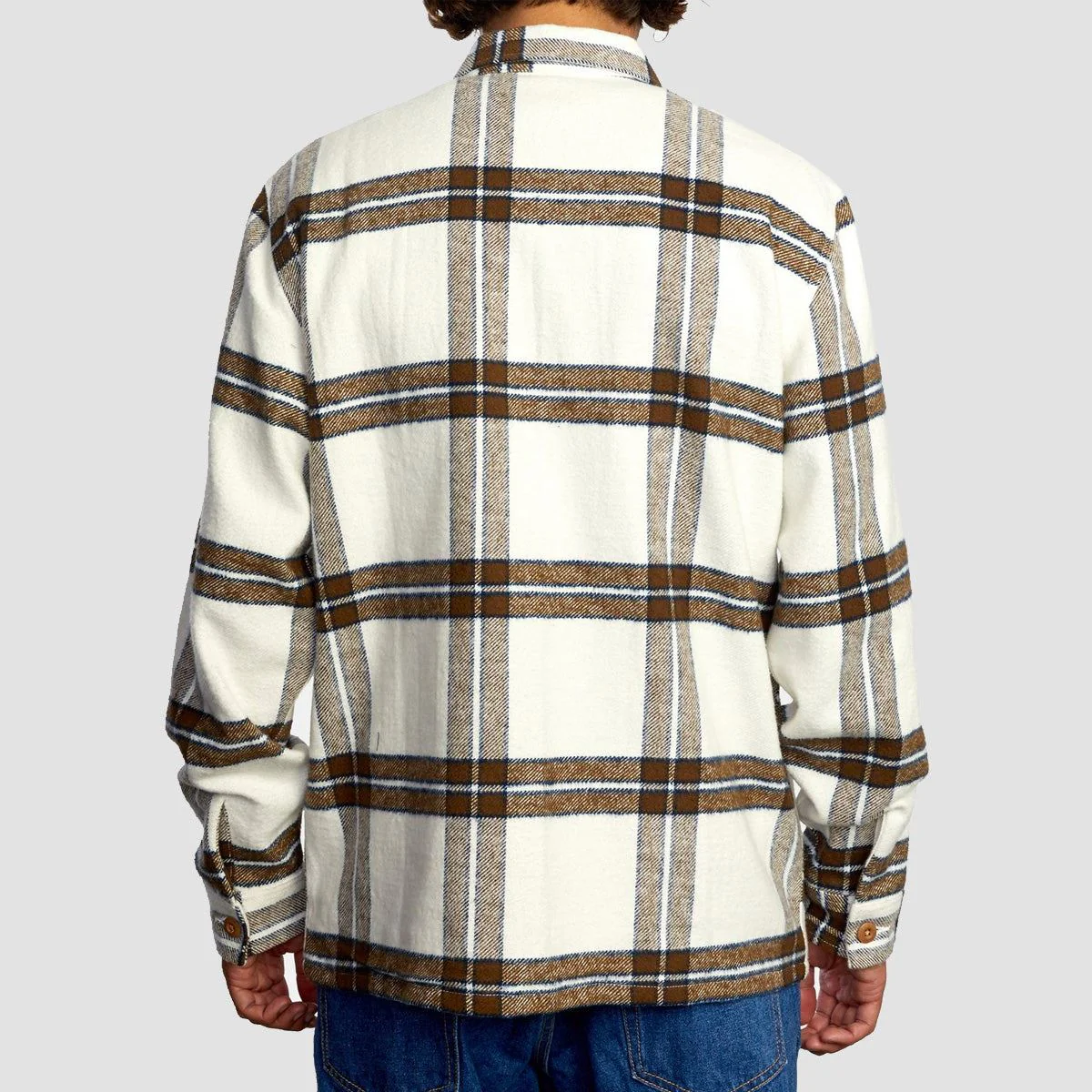RVCA Flight Risk Longsleeve Shirt Jacket Natural - Image 2
