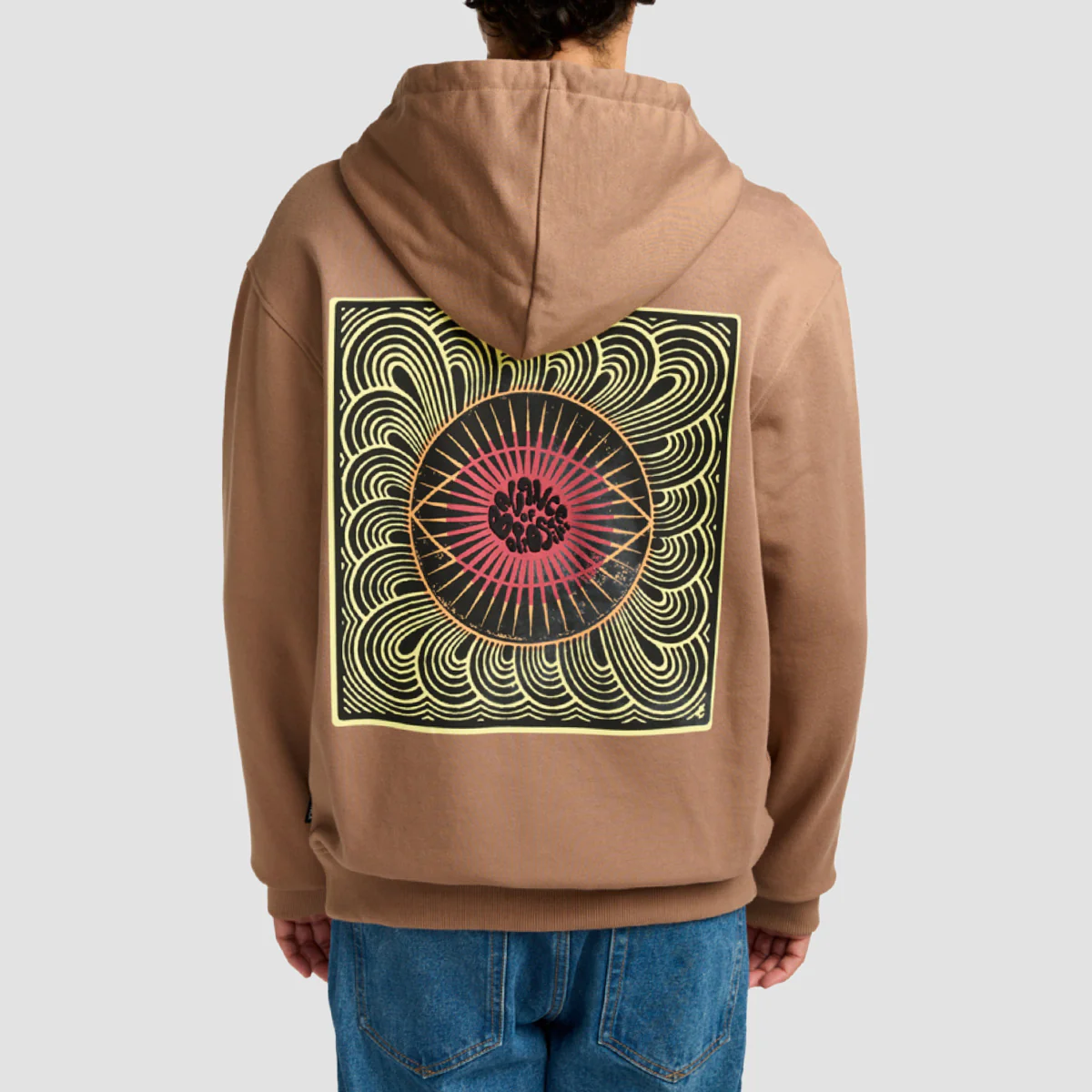 RVCA Jupiter Pullover Hoodie Sonora Brown - Image 2
