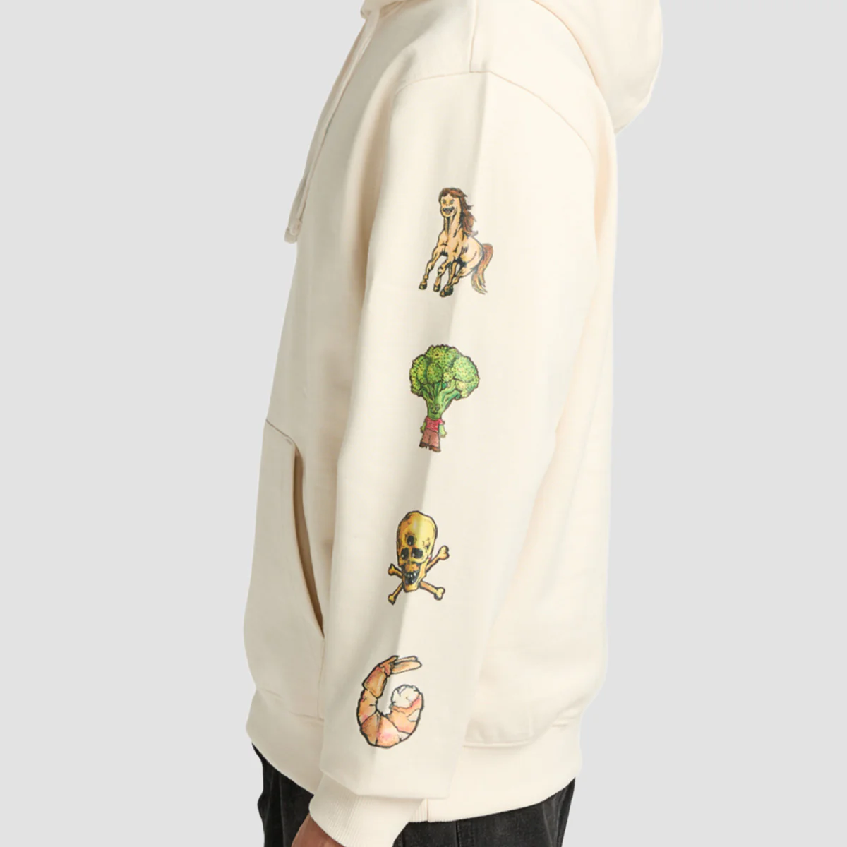 RVCA KSL Pullover Hoodie Salt - Image 3