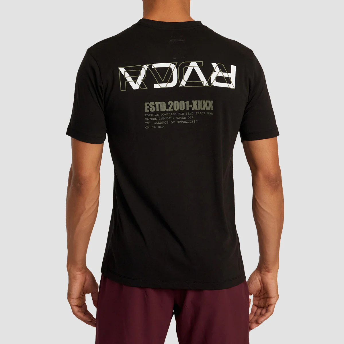 RVCA Layer Flip T-Shirt Black - Image 2