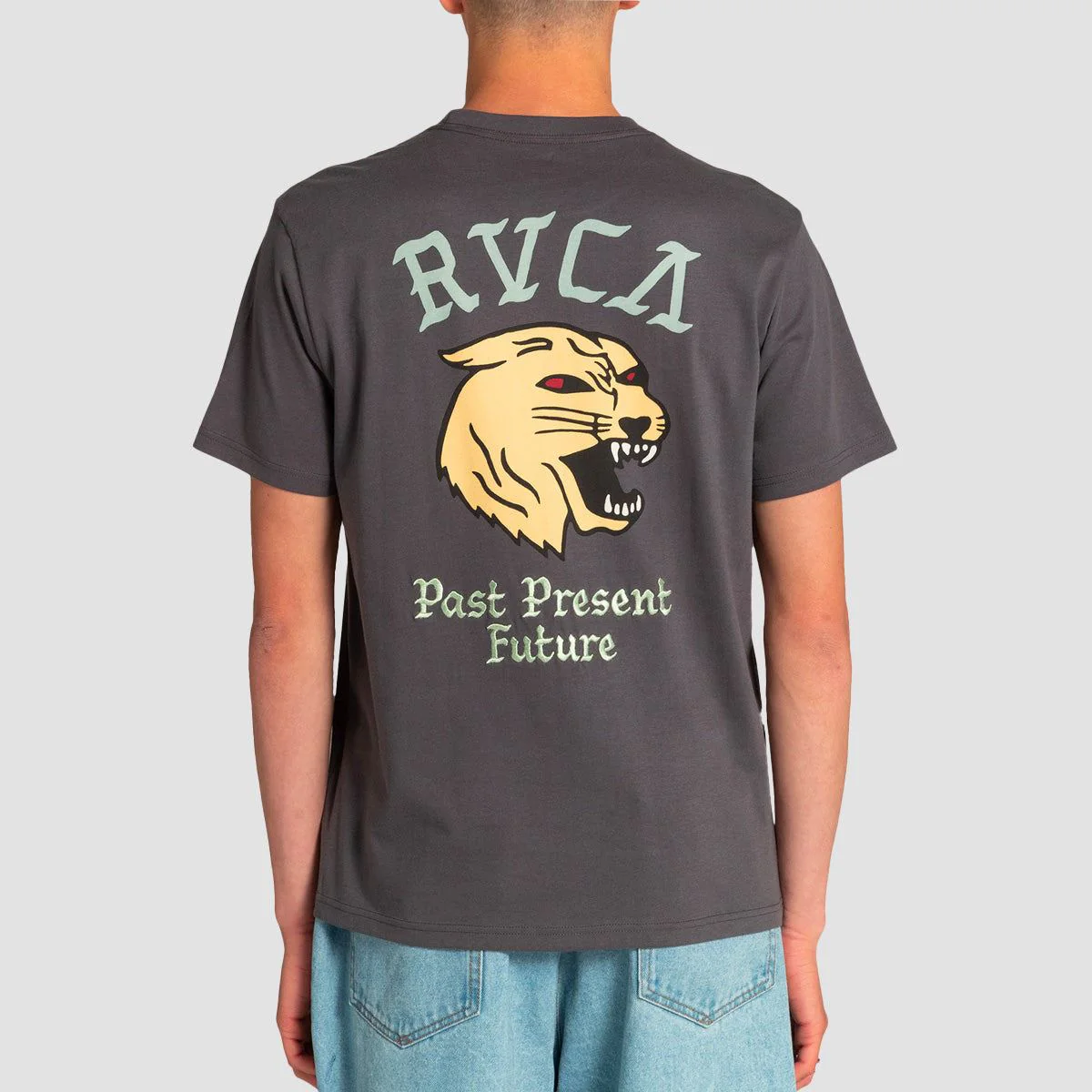 RVCA Mascot T-Shirt Garage Blue - Image 2