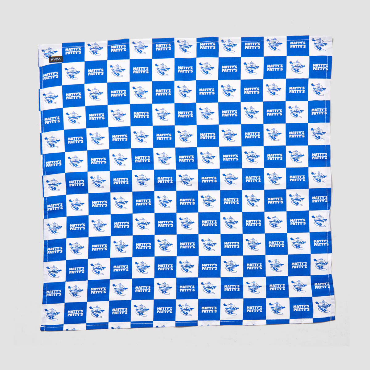 RVCA Matty's Patty's Burger Club Bandana Royal - Image 2