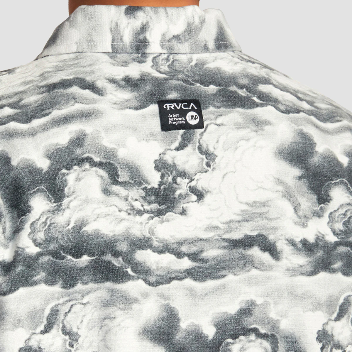 RVCA Mister Cartoon Cloud Longsleeve Shirt Black/White - Image 4