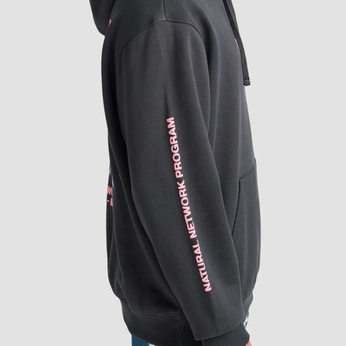 RVCA Natural Network Pullover Hoodie Garage Blue - Image 3