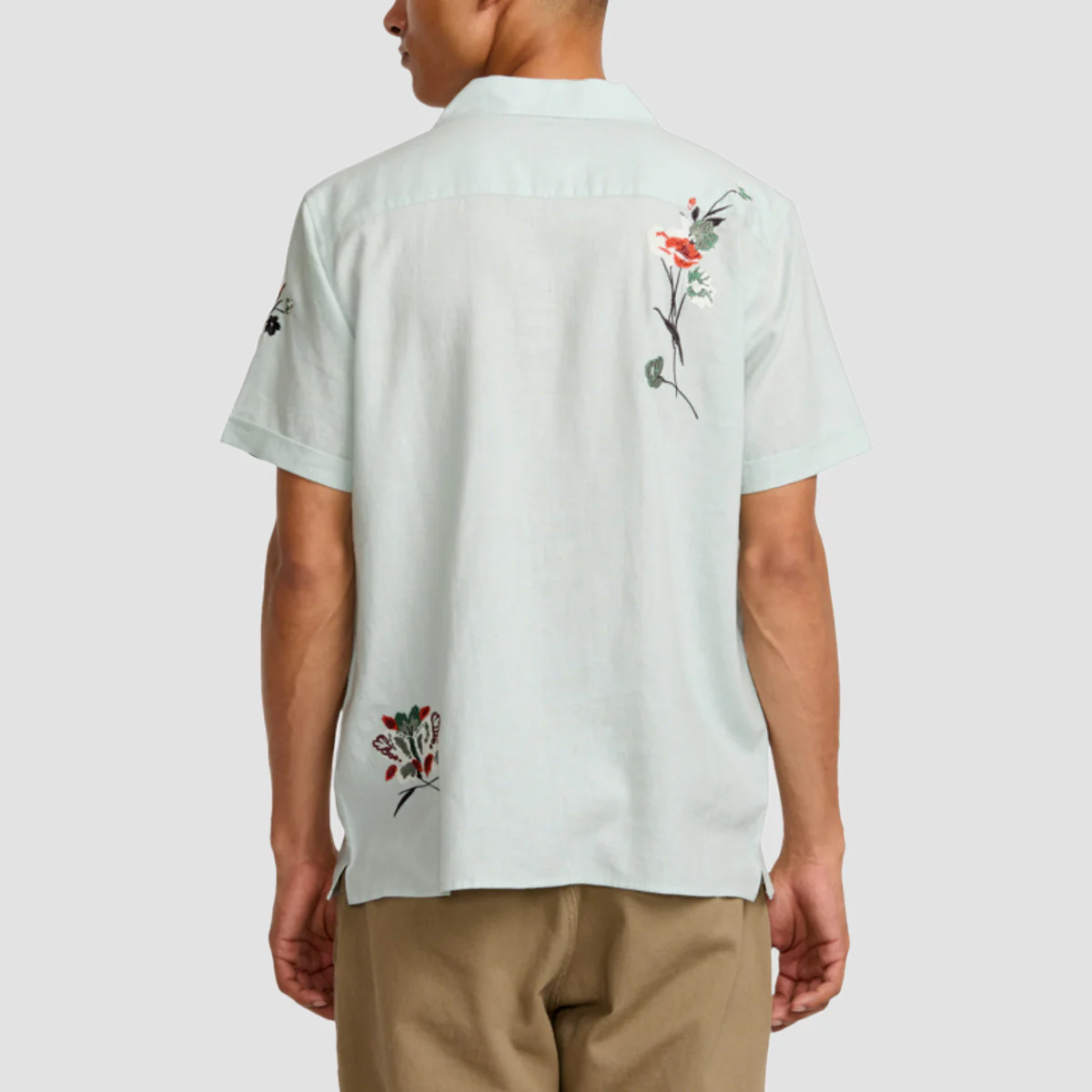 RVCA Nectar Short Sleeve Shirt Green Tea - Image 2