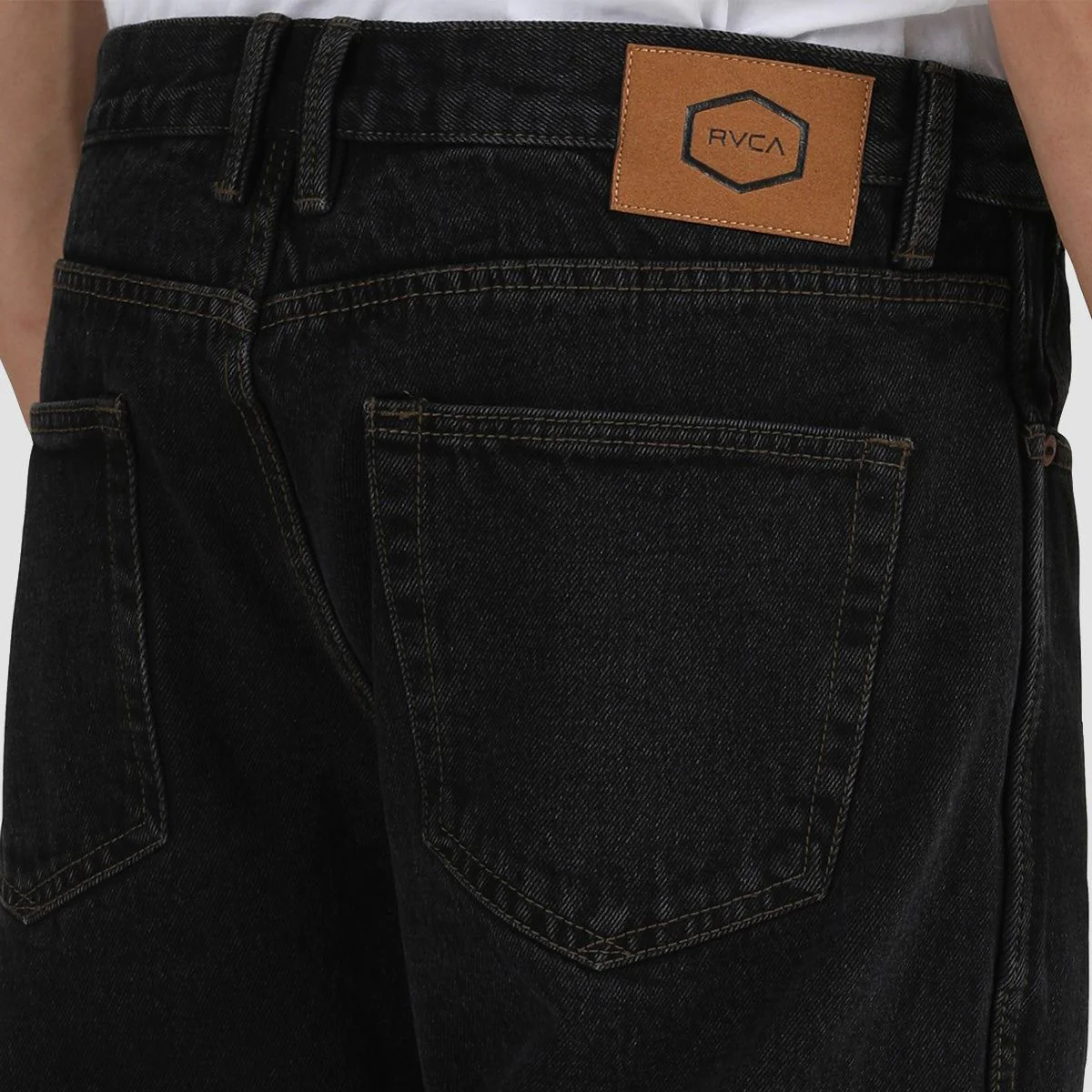 RVCA New Dawn Straight Fit Jeans Vintage Black - Image 3