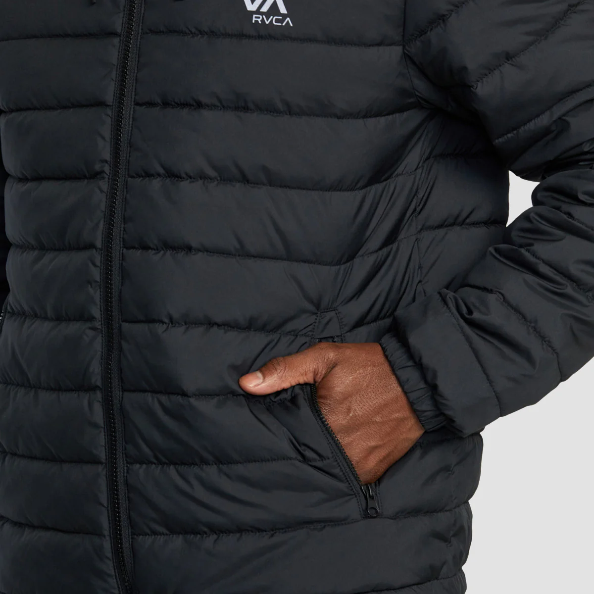 RVCA Packable Puffa Hood Jacket Black - Image 4