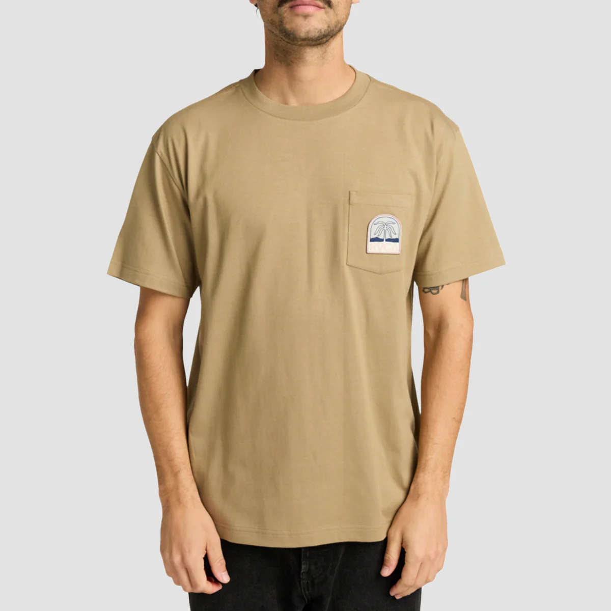 RVCA Palmcrest T-Shirt Coyote