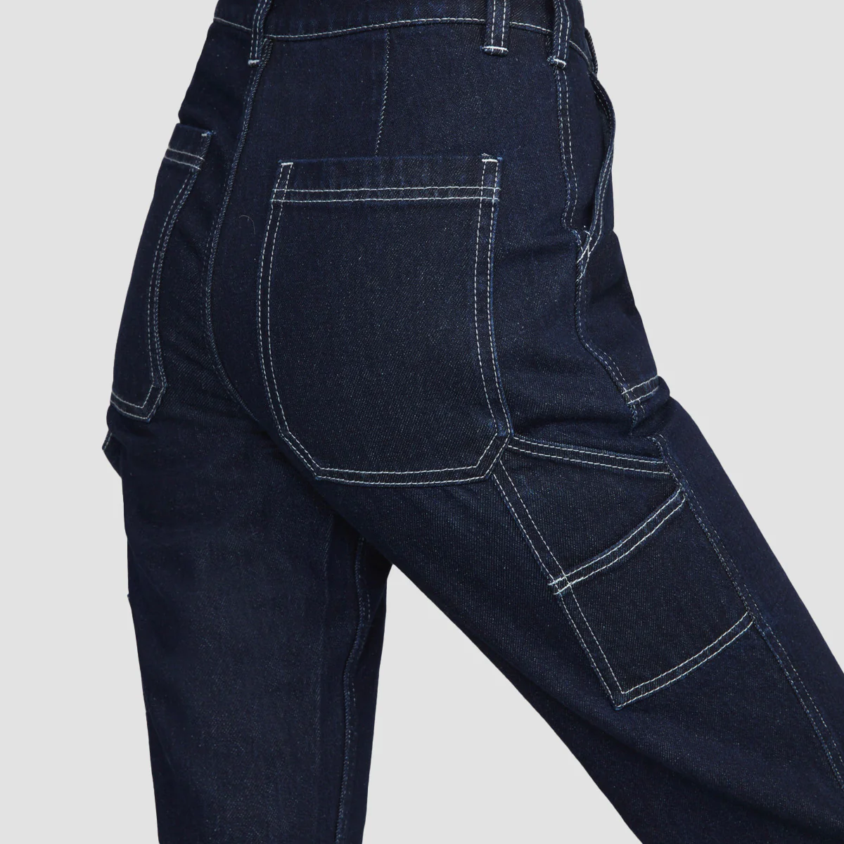 RVCA Recession High-Waisted Jeans Dark Indigo - Womens - Image 4