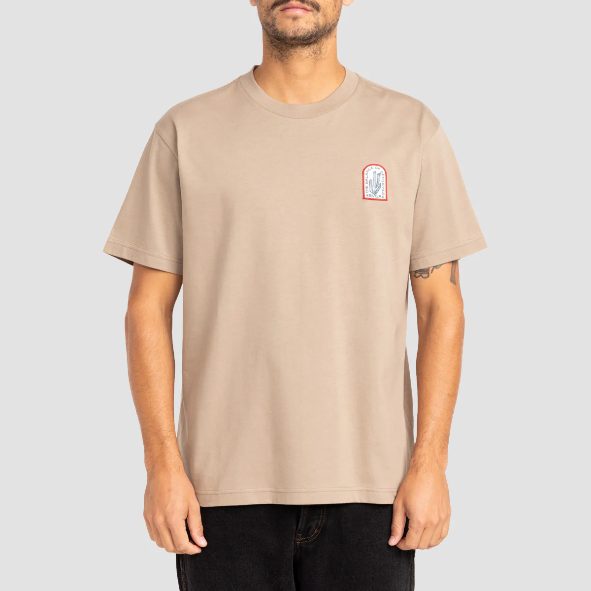 RVCA Sandstorm T-Shirt Dark Khaki - Image 2
