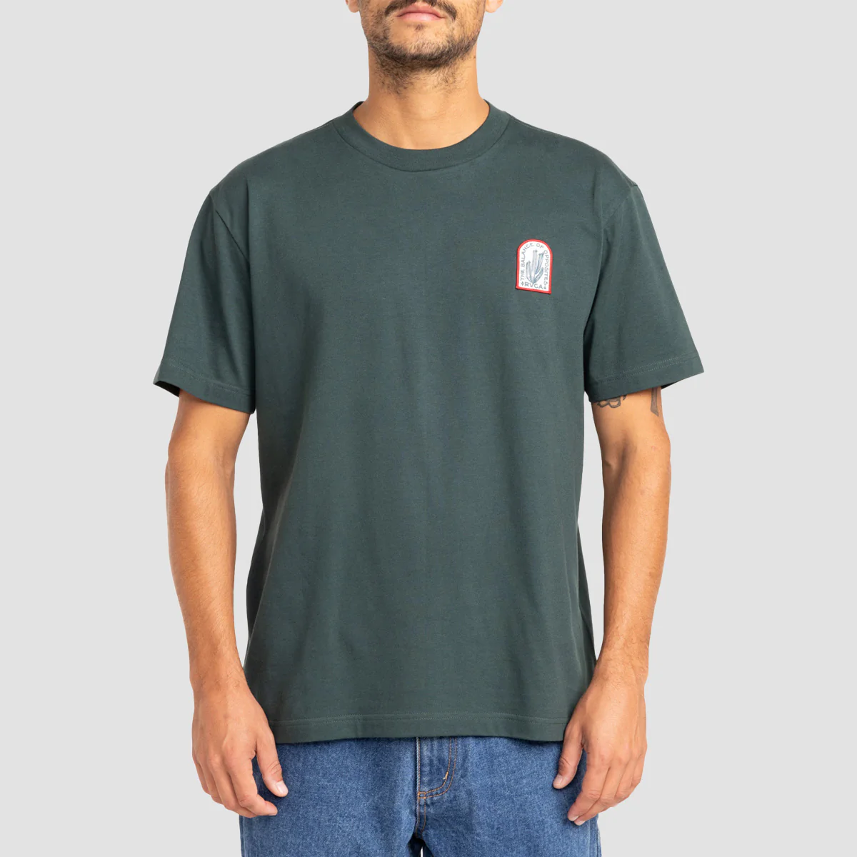 RVCA Sandstorm T-Shirt Hunter Green - Image 2