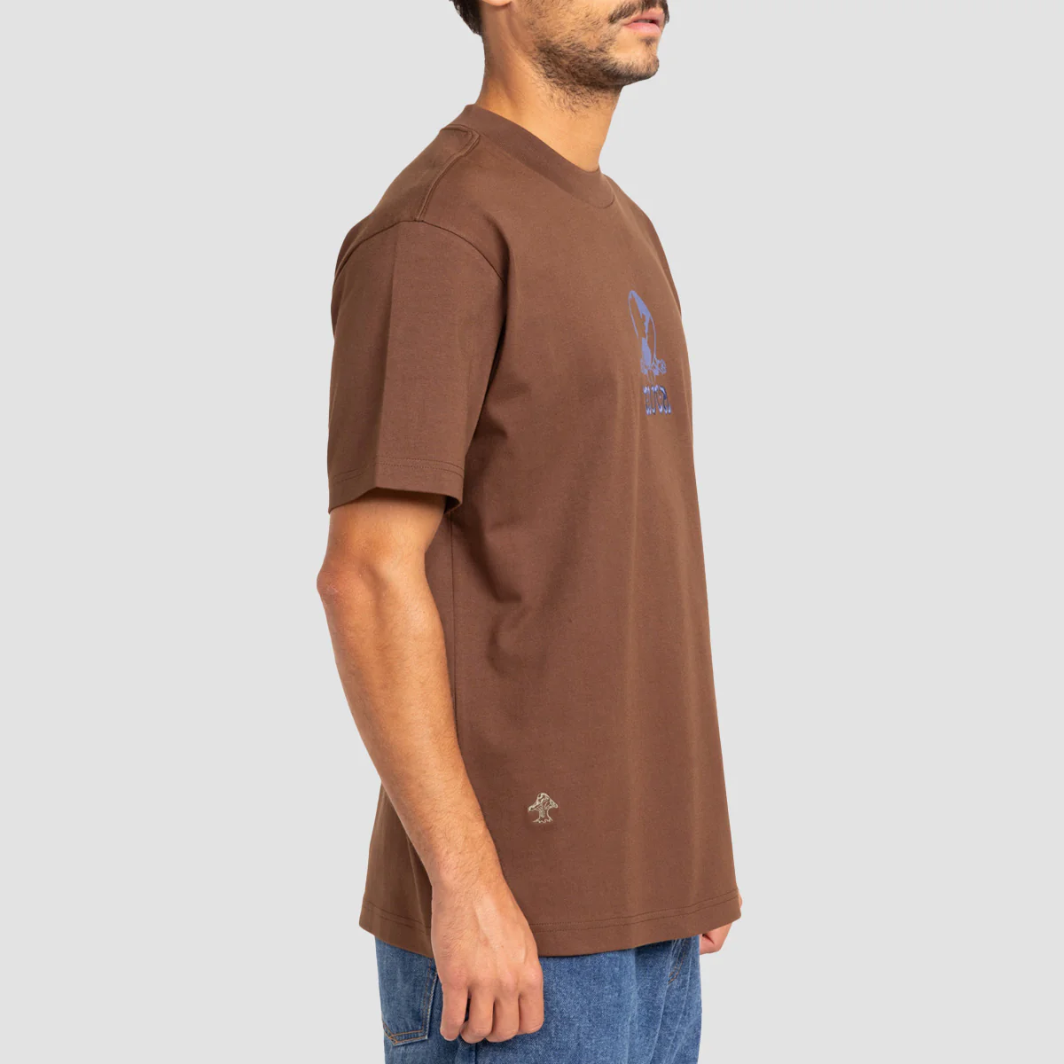 RVCA Scorched Lands T-Shirt Chocolate - Image 3