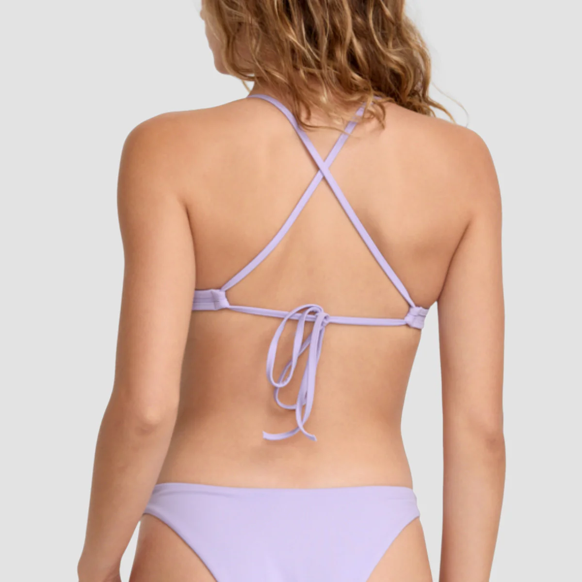 RVCA Solid Medium French Bikini Bottoms Lavender - Womens - Image 2
