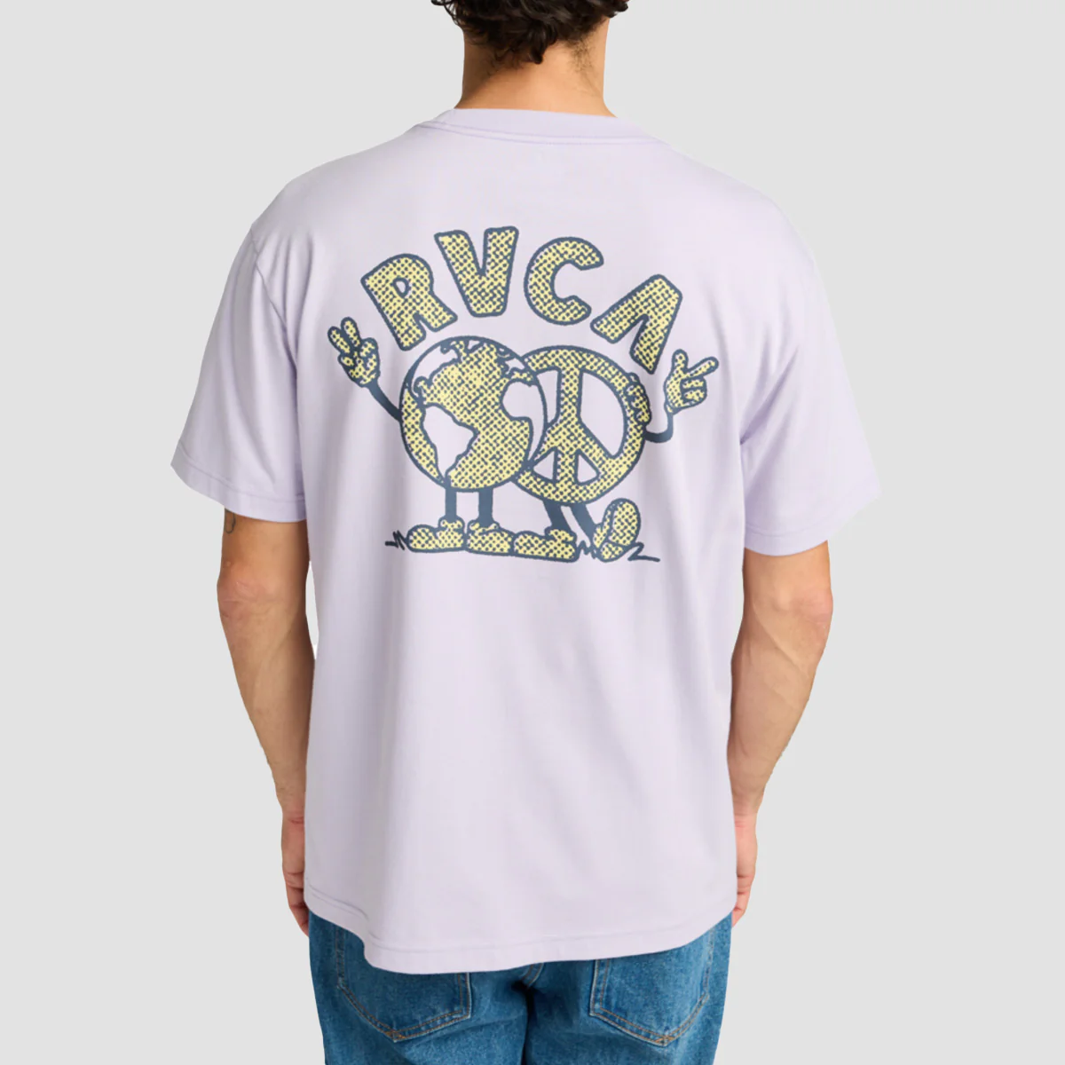 RVCA United T-Shirt Pastel Lilac - Image 2