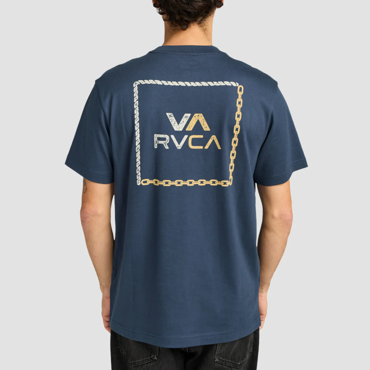 RVCA VA All The Way T-Shirt Moody Blue - Image 2