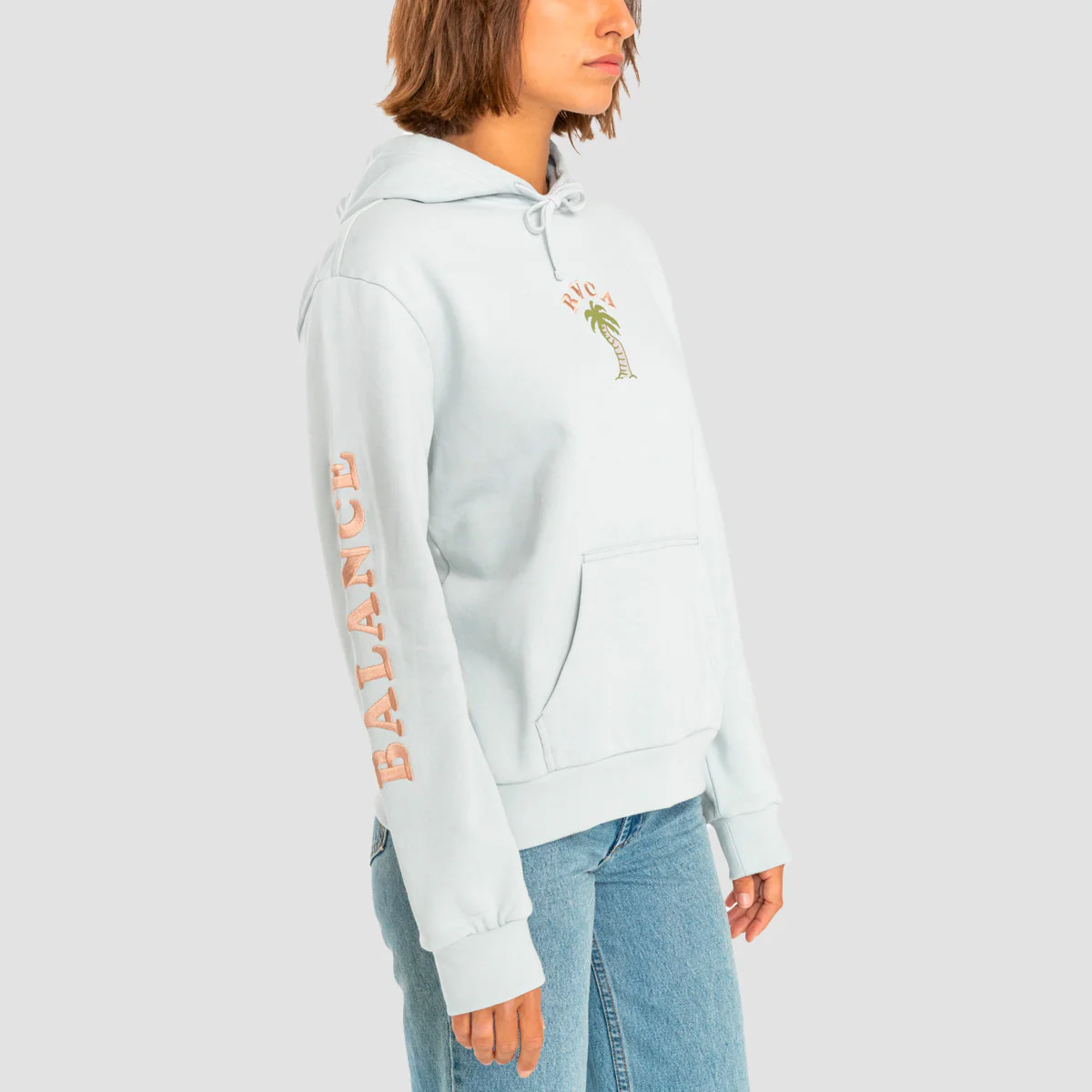 RVCA VA Palm Pullover Hoodie Sea Spray - Womens - Image 3