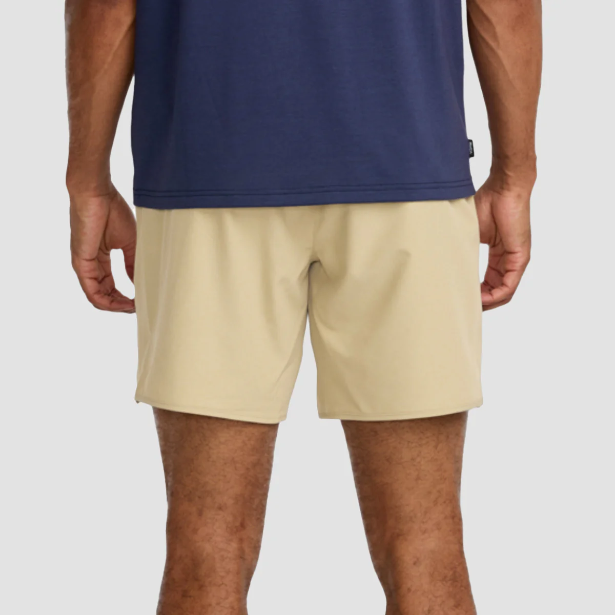 RVCA VA Sport Yogger Stretch 17" Performance Shorts Heather Khaki - Image 3