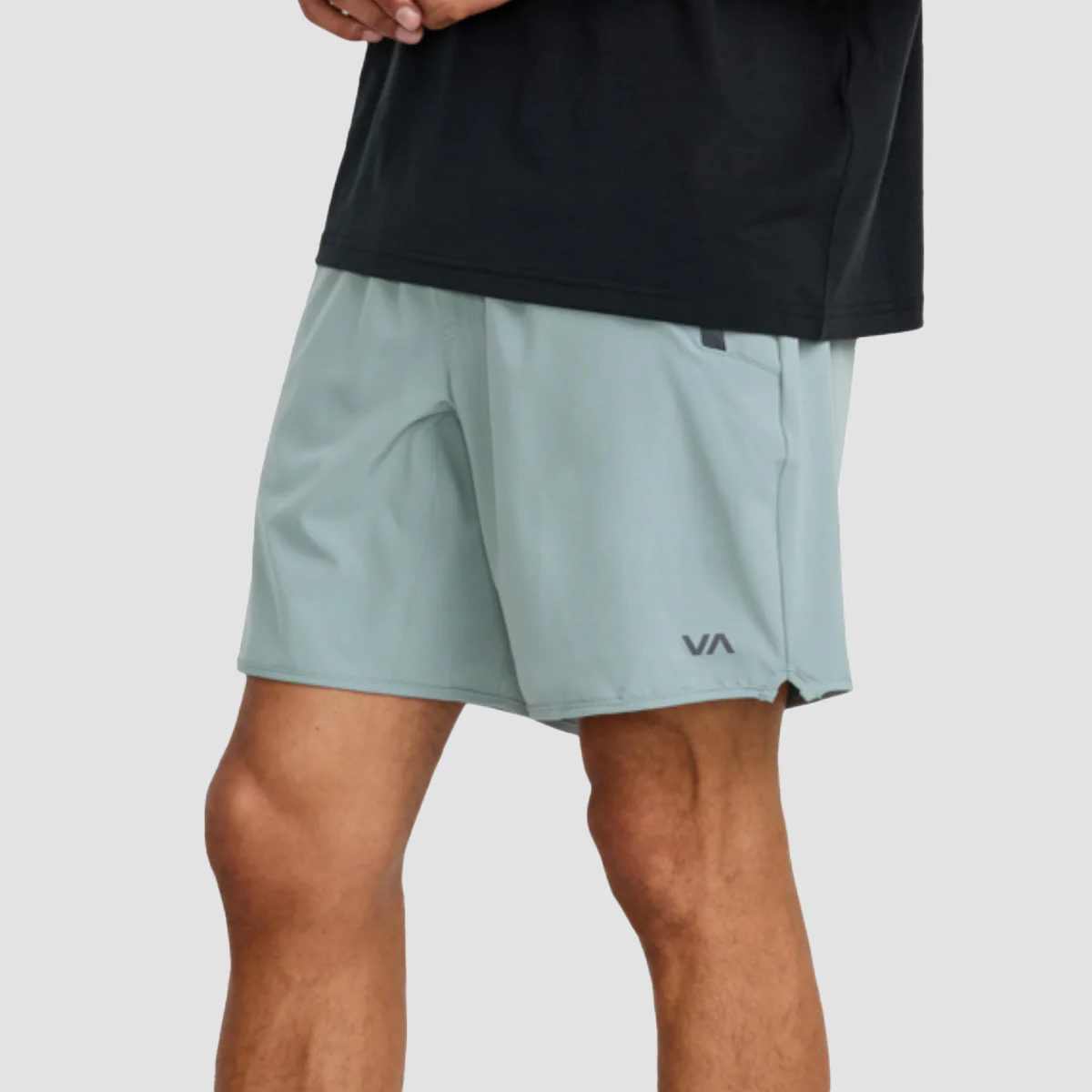 RVCA VA Sport Yogger Stretch 17" Performance Shorts Lead - Image 2