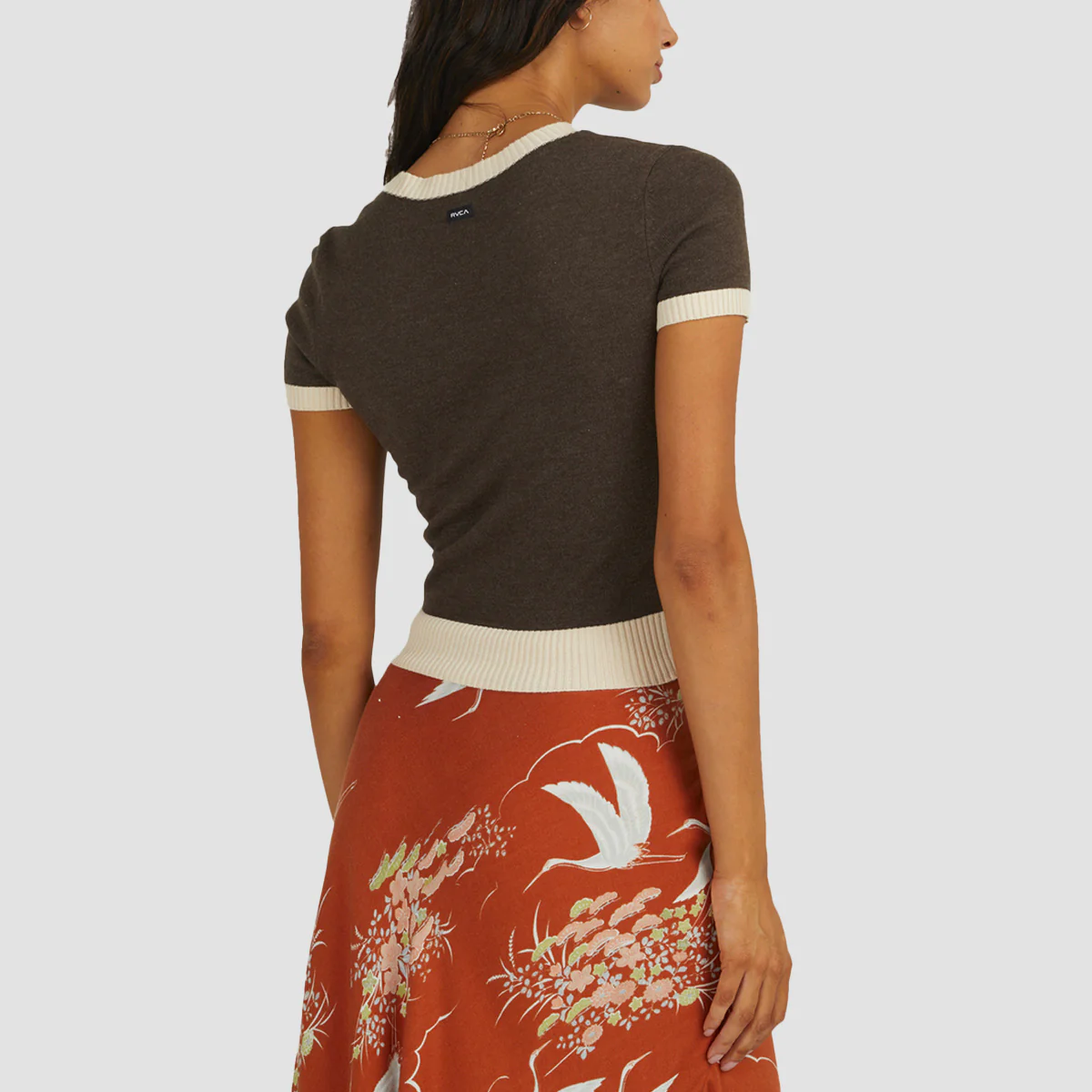 RVCA VA State Short Sleeve Jumper Java - Womens - Image 2