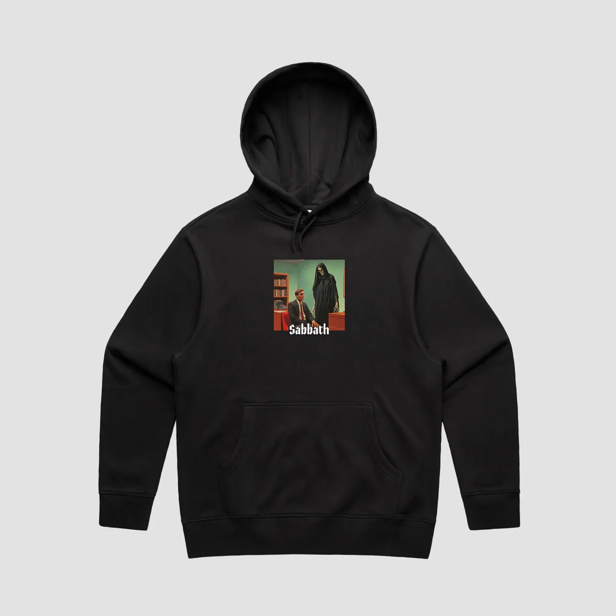 Sabbath Wheels Death Pullover Hoodie Black - Image 2