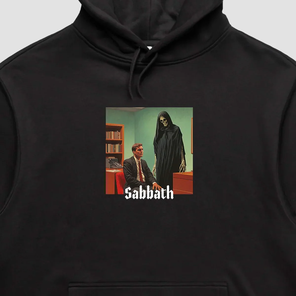 Sabbath Wheels Death Pullover Hoodie Black - Image 3