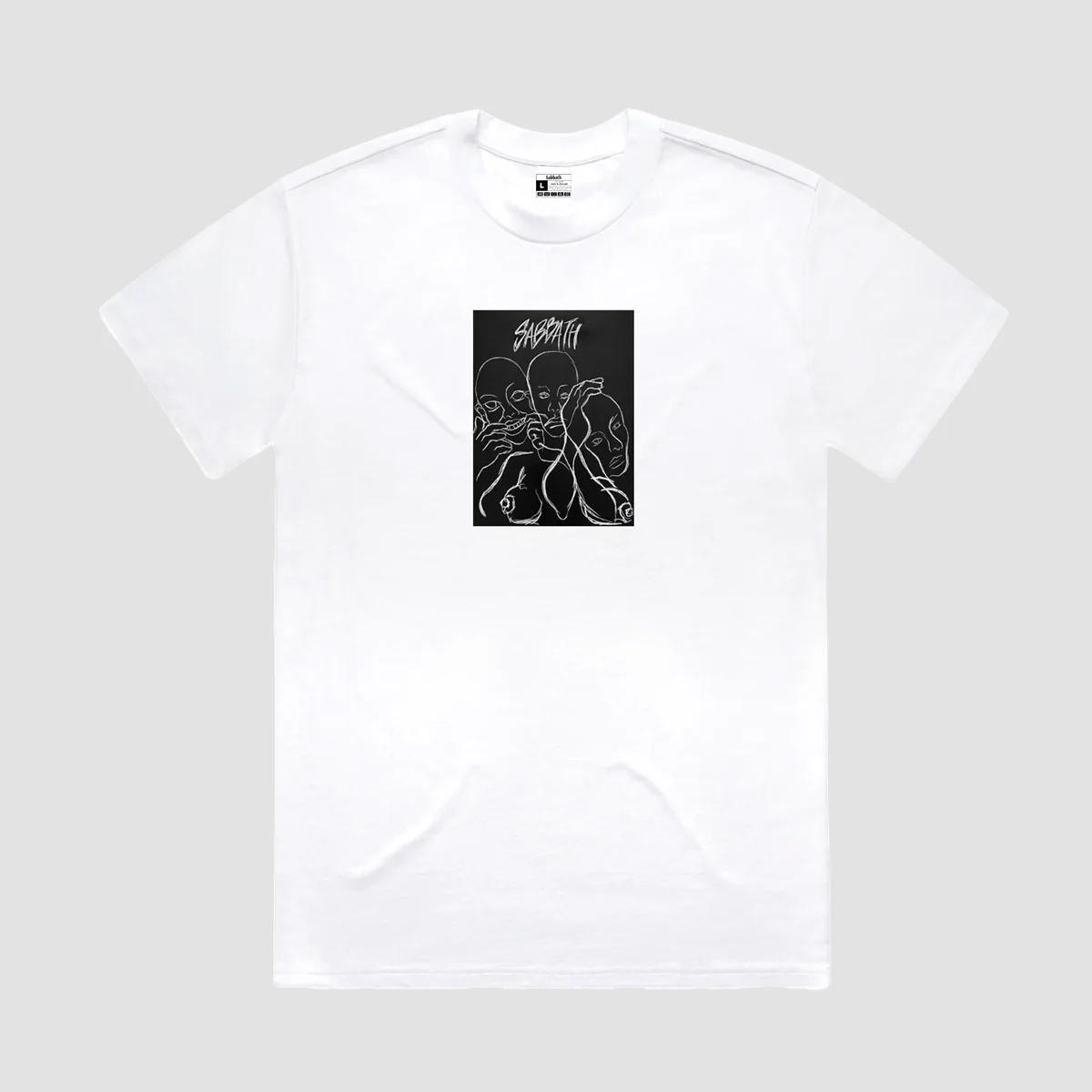 Sabbath Wheels Feelings T-Shirt White - Image 3