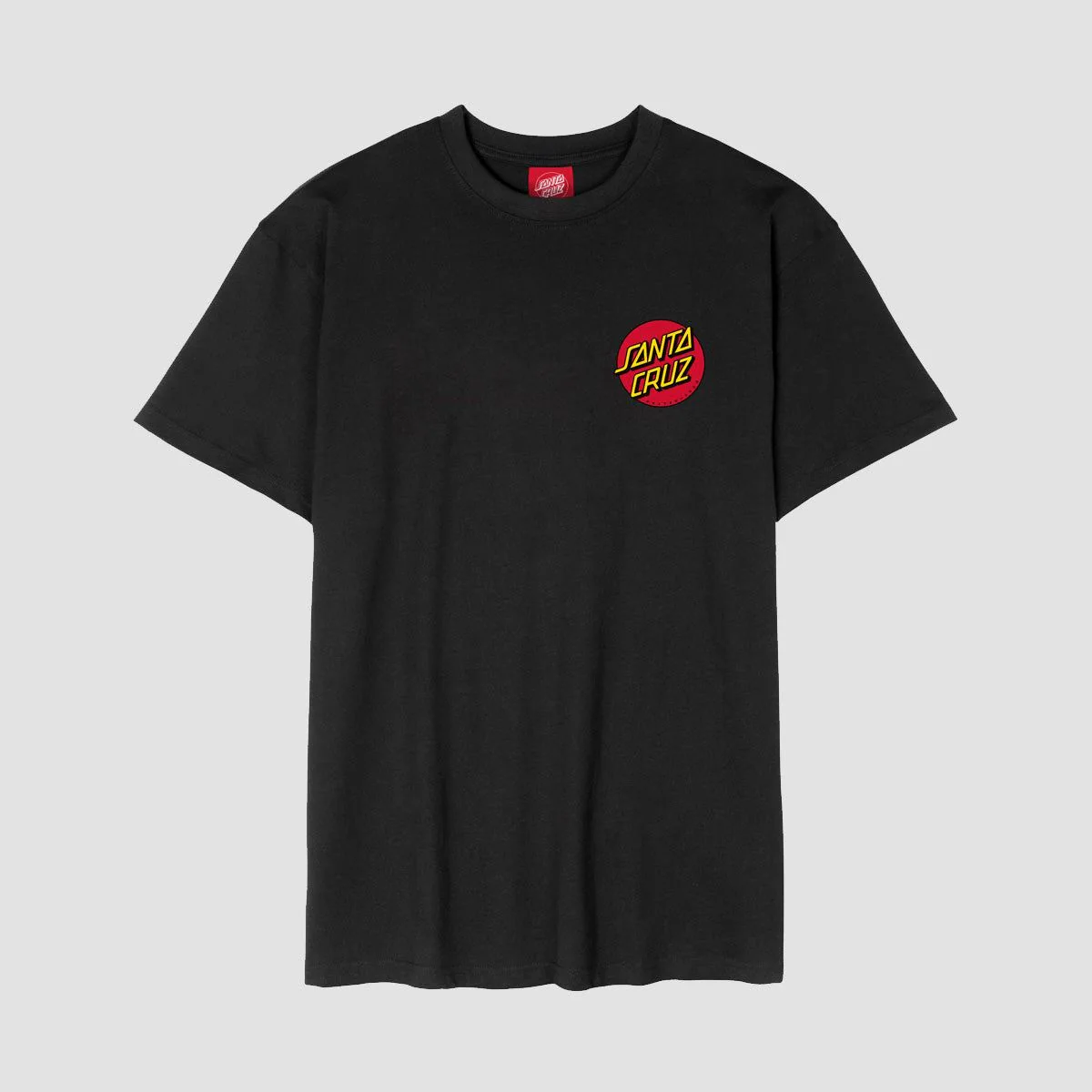 Santa Cruz Classic Dot Chest T-Shirt Black - Image 2