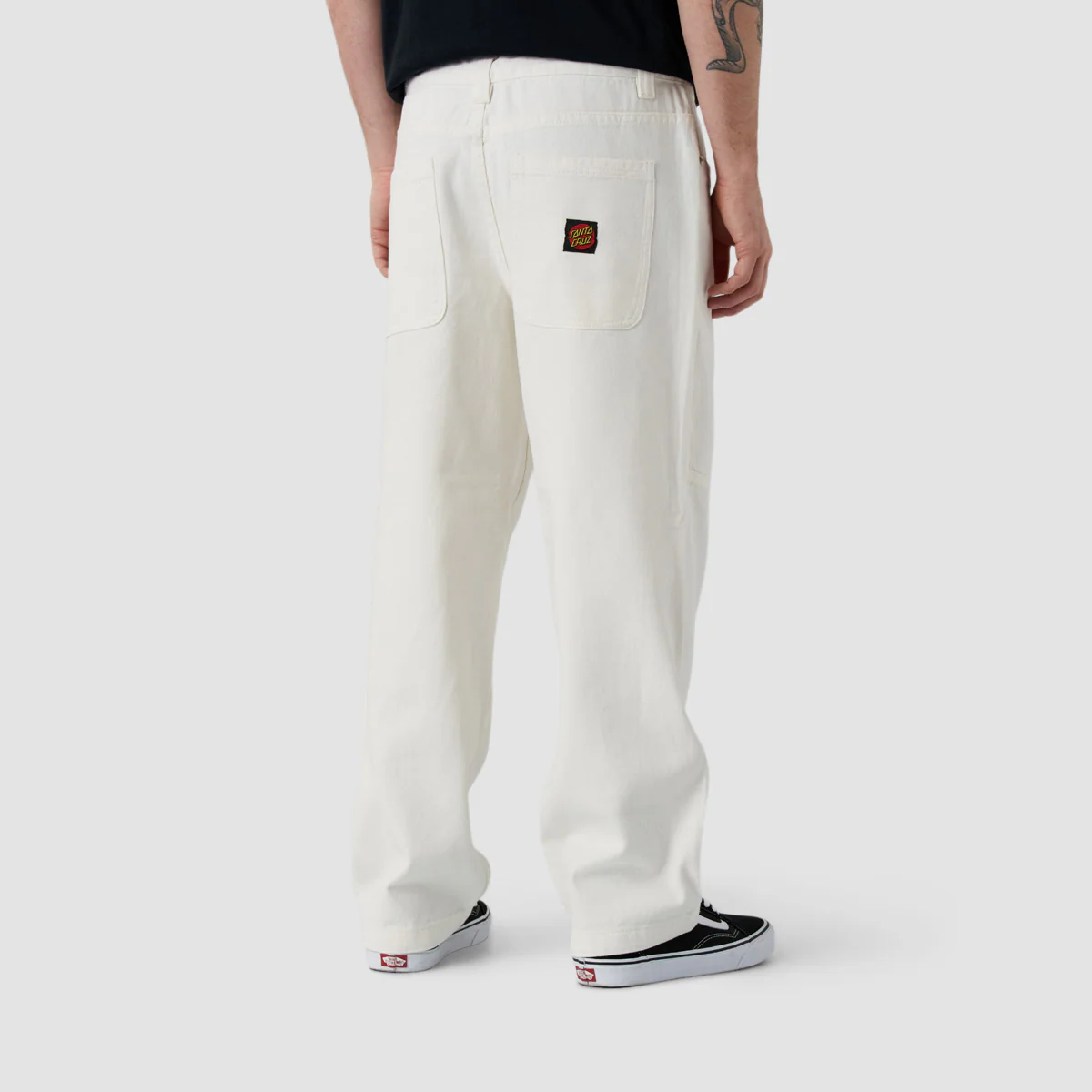Santa Cruz Classic Label Panel Jeans Optic White - Image 3