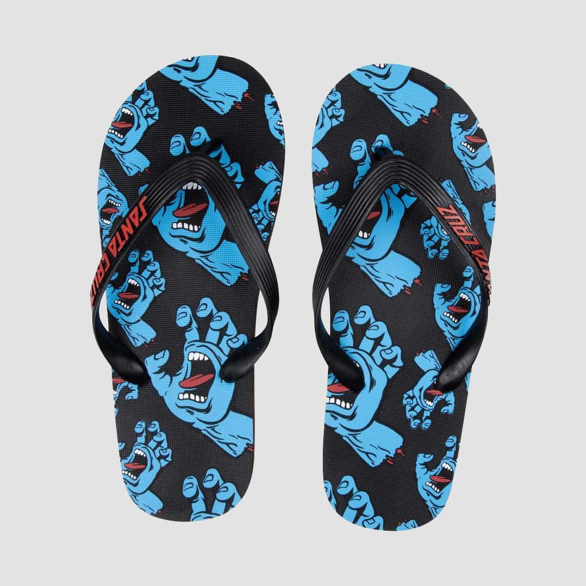 Santa Cruz Drift Flip Flops Screaming Hands - Image 2
