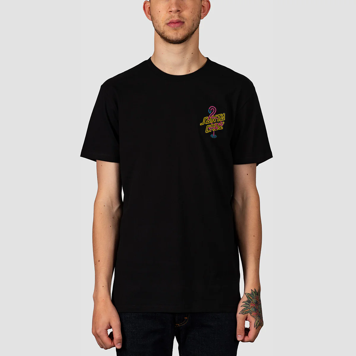Santa Cruz Glow Dot T-Shirt Black