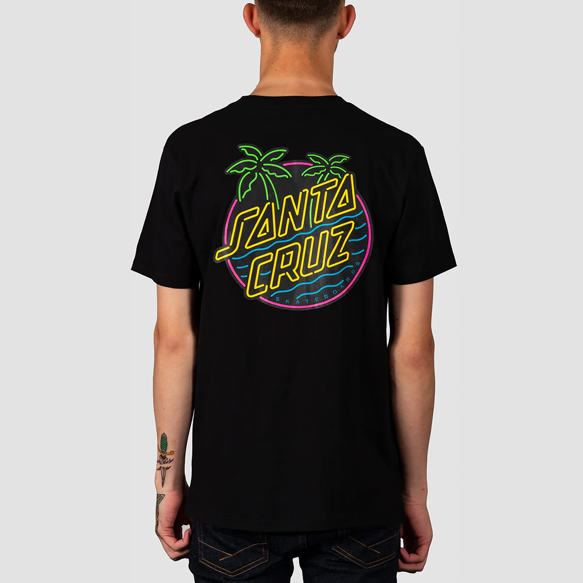 Santa Cruz Glow Dot T-Shirt Black - Image 2
