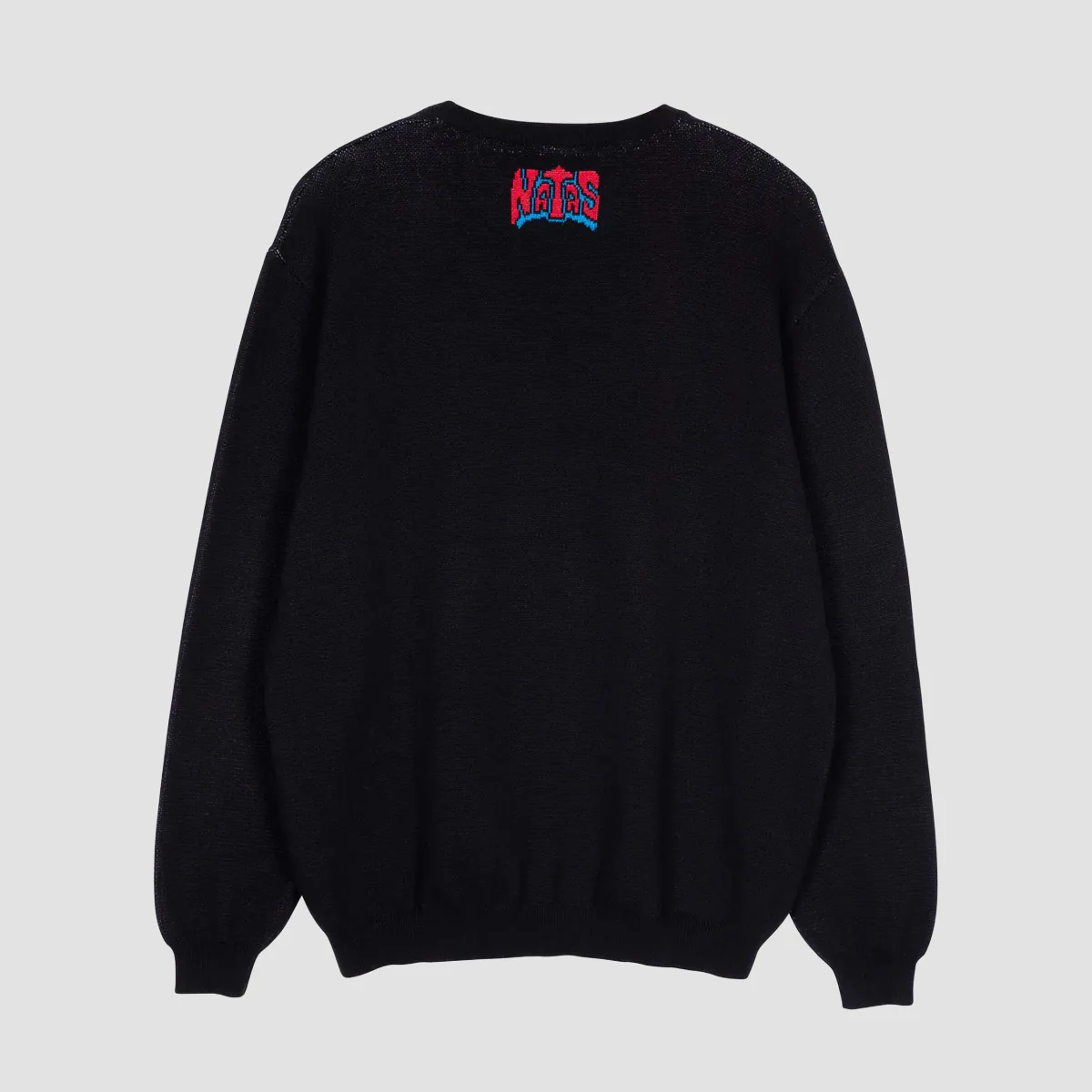 Santa Cruz Natas SC Panther Knit Crew Sweater Black - Image 4