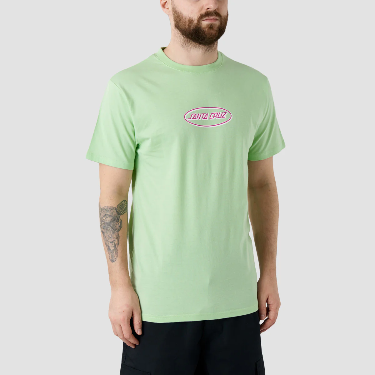 Santa Cruz Other Classic Strip Oval T-Shirt Pastel Green - Image 2