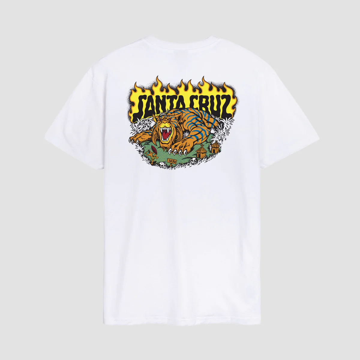 Santa Cruz Salba Tiger Redux T-Shirt White - Image 2