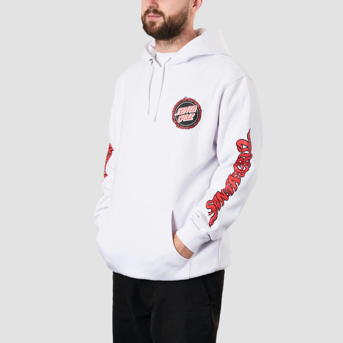 Santa Cruz Screaming 50th Pullover Hoodie White - Image 2