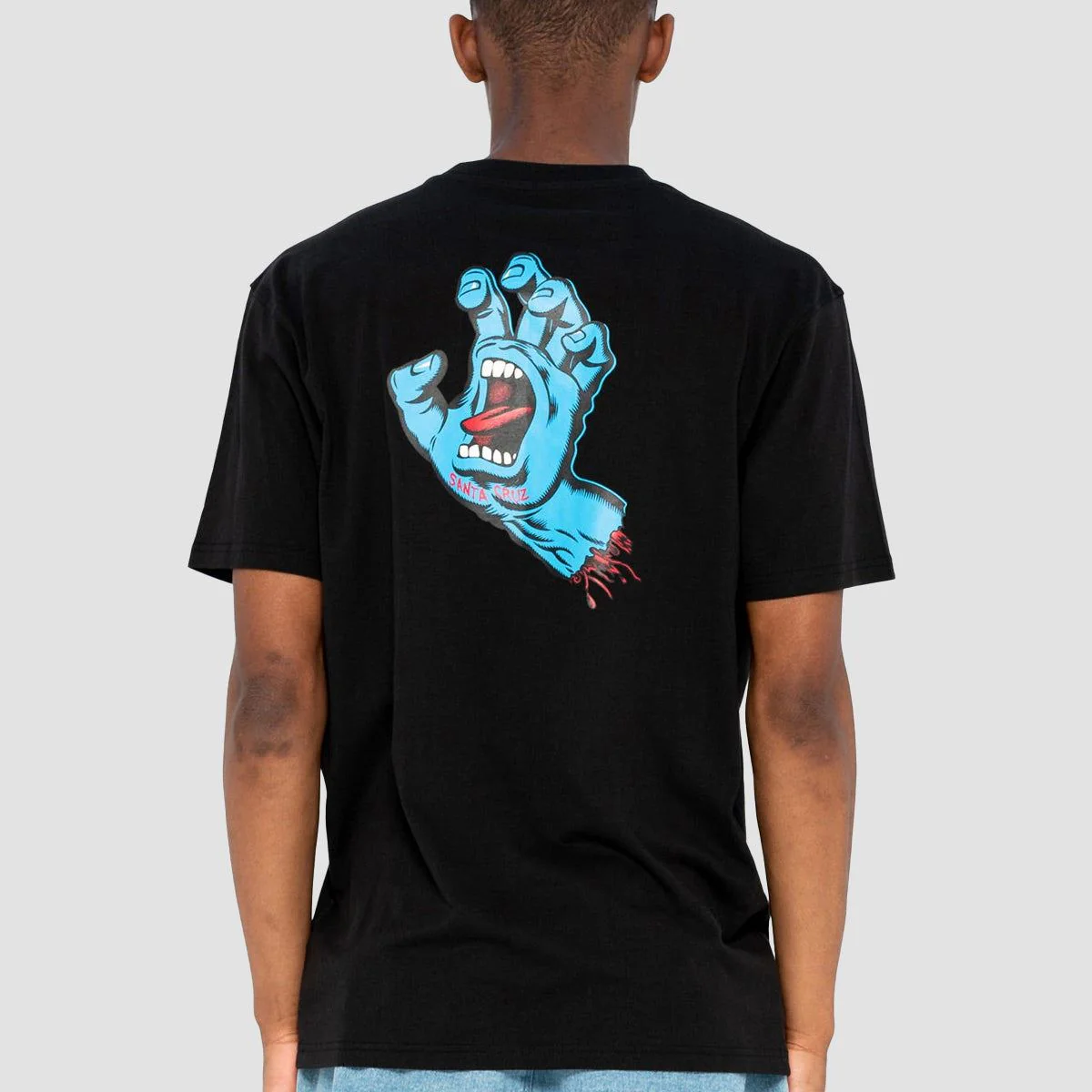 Santa Cruz Screaming Hand Chest T-Shirt Black - Image 2