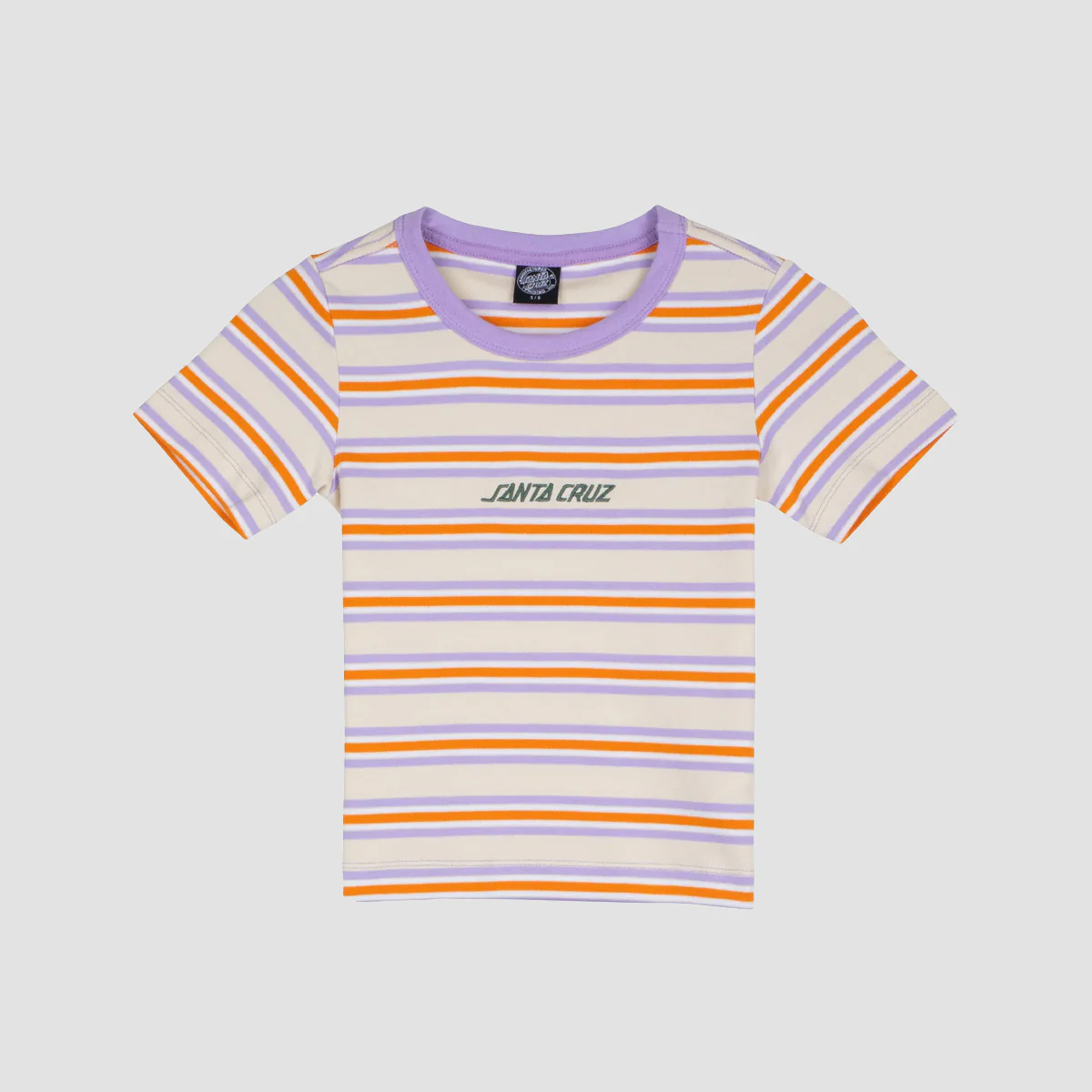 Santa Cruz Strip Logo Emb T-Shirt Multi Stripe - Womens