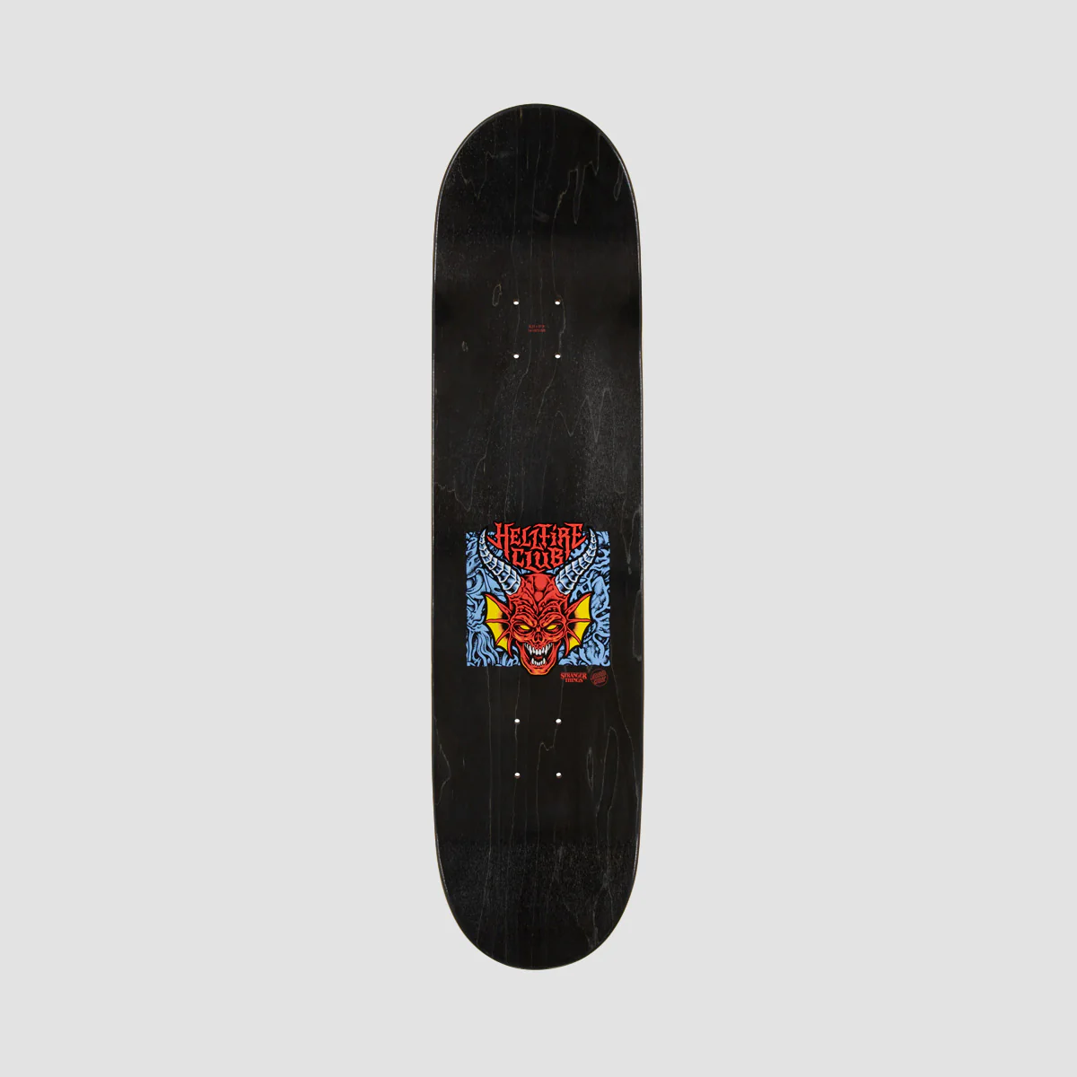Santa Cruz X Stranger Things Hellfire Club Skateboard Deck GITD - 8.25" - Image 2